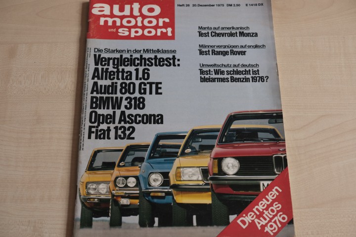 Deckblatt Auto Motor und Sport (26/1975)